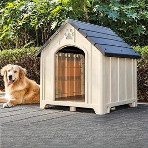 Cuccia per Cani di Taglia Grande per Tutte <span class=keywords><strong>le</strong></span> Stagioni, Resistente alle Intemperie, Impermeabile, con Protezione Solare, in PP, Facile da Montare, Spaziosa Casetta per <span class=keywords><strong>Animali</strong></span> - Product Image 1