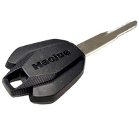Coque de clé auxiliaire pour motos Suzuki Haojue DR/TR/XCR300 - Clé vierge à fente droite - Embryon de serrure de porte électrique