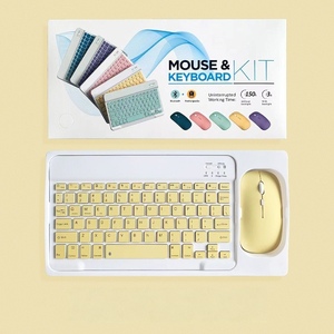 ชุดแป้นพิมพ์และเมาส์บลูทูธ65% ใช้ได้กับ iPad โทรศัพท์มือถือและแท็บเล็ต - Product Image 4