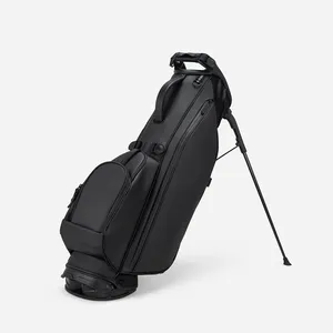 PRIMUS GOLF Custom logo 8'' pu leather kids golf bag stand black high quality junior golf bag