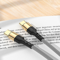 1,2M 2M 60W Typ-C zu Typ-C Kabel Superschnelles Ladekabel Nylon-Ummanteltes Kabel Typ-C Datenkabel für Xiaomi Samsung Daten-Ladekabel