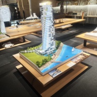 Modèle d'immeuble d'appartements haut de gamme personnalisé, conception et production de maquettes, service tout-en-un