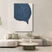 Personnalisé Moderne Simple Abstrait Oeuvre Peinture Suspendue Salon Sculpture Sur Bois Relief Coloré À La Main Décor Hôtel Mur Art