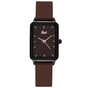Reloj minimalista para estudiantes, reloj de pulsera cuadrado de cuarzo, reloj de nicho para mujer, venta al por mayor - Product Image 4