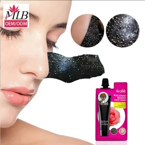 Maschera per il viso all'ingrosso bellezza maschera staccabile nera buccia di buccia chimica per il viso