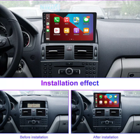 Radio Mobil GPS 9 inci, Radio mobil Untuk Benz C Kelas W204 S204 navigasi GPS