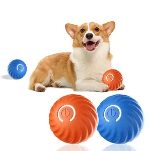 Atacado Dog Toys Brinquedo Automático De Bola De Cão Interativo Durável Dog Chew Rolling Ball Para Filhote De Cachorro