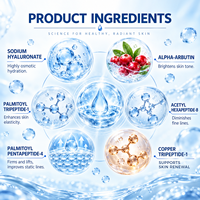 Sérum Alpha-Arbutine Personnalisé Hexapeptide-8 Tripeptide-1 Éclaircissant Anti-Rides Soin Quotidien du Visage