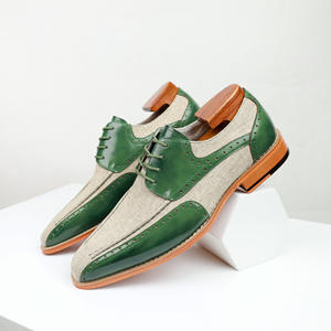 Luxurious High Quality Handcrafted Goodyear Oxfords Men's Formal Business Casual Closed <b>Shoes</b> Genuine Leather Upper Waterproof - Product Image 1