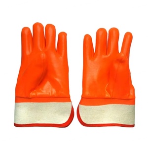 Gants de sécurité d'hiver personnalisables en gros, directement de l'usine, avec doublure en coton enduit de PVC, résistance aux basses températures - Product Image 5