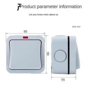 Prise murale extérieure étanche IP66 de style allemand 16A 220V avec boîtier de protection ABS et cache-pluie - Product Image 5