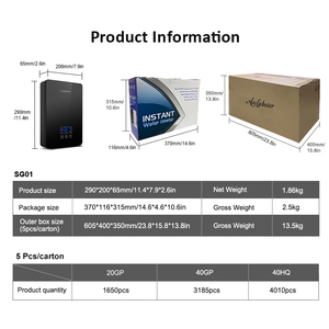 Calentador de Agua Eléctrico Instantáneo Anlabeier de 6000W, Montado en Pared, Control Táctil, Pantalla LED, Temperatura Constante, para Ducha Doméstica - Product Image 5