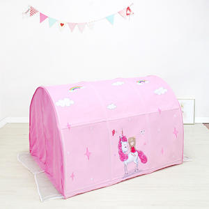 Casa <span class=keywords><strong>de</strong></span> <span class=keywords><strong>cama</strong></span> <span class=keywords><strong>de</strong></span> princesa rosa para interior, casa <span class=keywords><strong>de</strong></span> muñecas a prueba <span class=keywords><strong>de</strong></span> caídas, anticaída, para dormir - Product Image 4