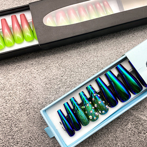 Caja de Cartón Vacía Personalizada al por Mayor con Inserto de Blíster EVA para Uñas Postizas, Embalaje de Cartón Kraft para Almacenamiento - Product Image 2