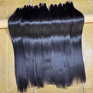 Extensions de cheveux vierges vietnamiens lisses, cuticules alignées, couleur naturelle, longueur personnalisée, vente en gros d'usine - Product Image 2