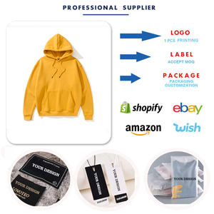 Sudadera con capucha unisex de gran tamaño personalizada, chándal de algodón para hombre, Sudadera con cuello con capucha y logotipo estampado para uso en invierno de talla grande - Product Image 3