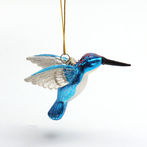 3 Mảnh Chim Rummingbird Đồ Trang Trí Giáng Sinh Chim Đồ Trang Trí Màu Xanh Chim Thủy Tinh Thổi Treo Trang Trí Thân Thiện Với Môi - Product Image 1