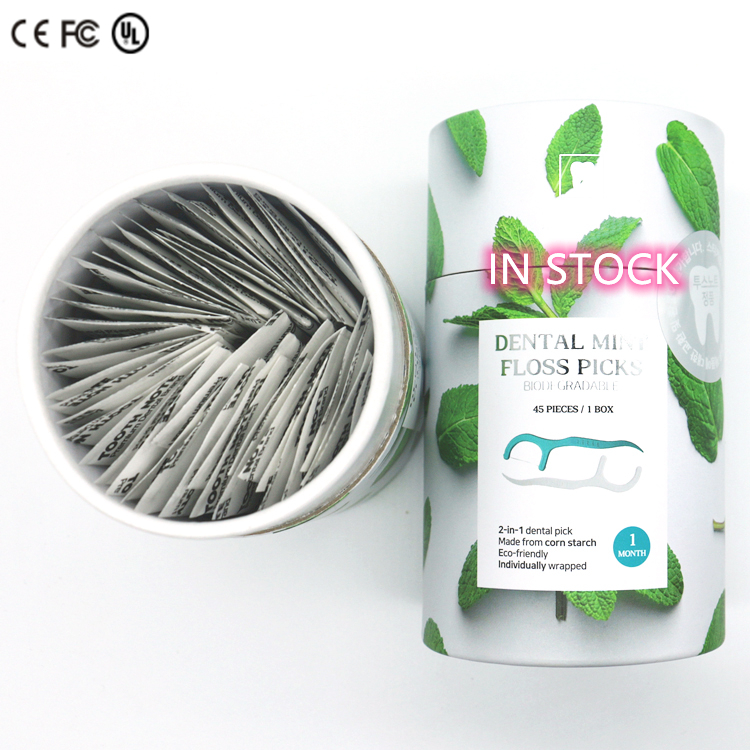 Экологичный биоразлагаемый PLA материал Стоматологическая нить выбор Стоматологическая нить упаковывается в бумажную коробку