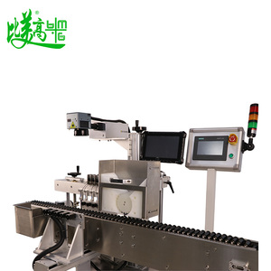 Cinta transportadora de rodillos personalizada Máquina de marcado láser UV Posicionamiento Rotativo Automático Fecha de producción en la línea de marcado de los bolígrafos para cejas - Product Image 5