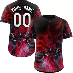 Prix d'usine Logo personnalisable chemise de sport Polyester sublimé mode rue Baseball uniforme jeunesse Baseball Jersey - Product Image 1