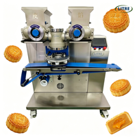 Máquina Automática para Maamoul, Equipo de Encrustación, Máquina para Rellenar Alimentos, para la Producción de Mochi, Mooncake, Galletas y Bolas de Dátiles Rellenas