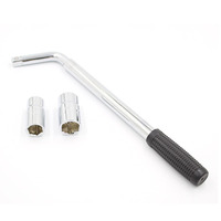 Clé à douille télescopique de type L de haute qualité pour pneus de voiture, clé à douille à 2 embouts, clé à écrous pour réparation automobile