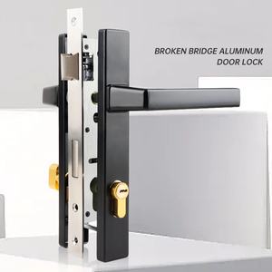 Pont brisé Serrure de porte en aluminium Porte de balcon en aluminium Acier plastique 8530 verrouillage de poignée à un point en acier inoxydable pratique - Product Image 5