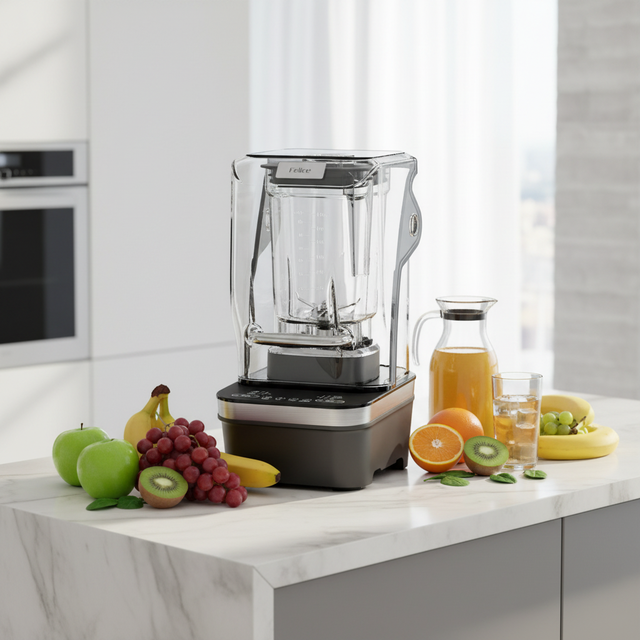 High Speed Soundproof Heavy Duty Commercial Kitchen Blender for Batter, Smoothie, Ice Cream, Soup Industrial Use