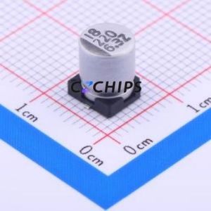 VEZ221M0JTR-0607 SMD Aluminum Electrolytic <b>Capacitor</b> SMD,D6.3xL7.7mm 220uF 20% 6.3V 6.3mm - Product Image 1