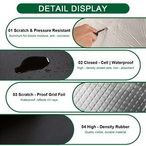 CF NBR tấm cách nhiệt bọt cách nhiệt tự dính lá nhôm <span class=keywords><strong>Polyurethane</strong></span> cách điện <span class=keywords><strong>Duct</strong></span> Panel cho HVAC hệ thống - Product Image 6