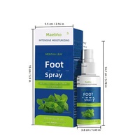 Spray rafraîchissant pour chaussures à l'extrait de menthe, liquide aux extraits botaniques pour l'entretien quotidien des chaussures et l'élimination des odeurs intérieures