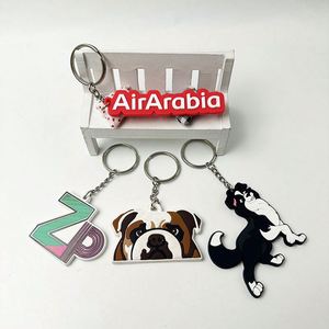 Custom 2D/3D <b>Anime</b> <b>Keychain</b> Soft PVC Sport Keyring with Chain Offset and UV Printing Rubber <b>Keychain</b> with Your Logo - Product Image 5