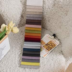 Tissu de lin de couleur unie teint en fil pigmenté prêt à expédier en gros pour vêtements costumes robes Textiles de maison - Product Image 4