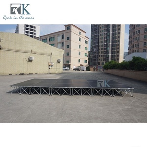 Square 4ft*4ft <b>Wooden</b> Platform Stage Performance Lightweight Staging - Product Image 2