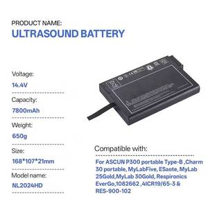 Batterie NL2024HD 14.4V 7800mAh pour Phil Res-pironics <span class=keywords><strong>EverGo</strong></span> 1082662 4ICR19/65-3 & RES-900-102 RRC2024 4ICR19/65-3 Siemens P300 - Product Image 1