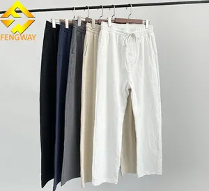 Fengway personnalisé hommes pantalons longs lâche léger décontracté été Yoga plage décontracté <span class=keywords><strong>lin</strong></span> et coton <span class=keywords><strong>pantalon</strong></span> - Product Image 1