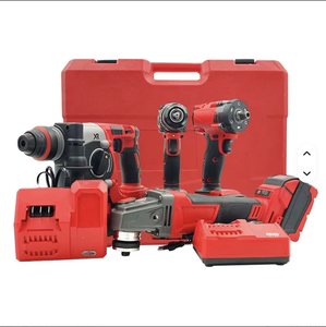 20V Lithium Battery Cordless 4-in-1 Power Tool Set Hard Case Includes Hammer Drill Angle Saw MWK-4P-001 Brushless Impact Drill P - Product Image 5