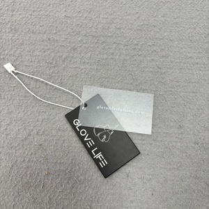 Sac en plastique PVC transparent imprimé personnalisé étiquette volante pour vêtement étiquettes étiquettes de <span class=keywords><strong>prix</strong></span> en papier pivotant épingle à cordon conception logo - Product Image 4