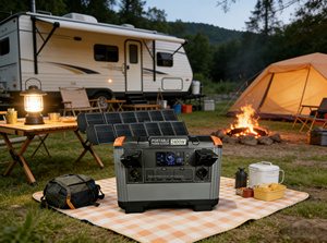 Station d'alimentation portable 2400W, générateur solaire 2000Wh, alimentation électrique, station d'énergie portable pour le camping, le camping-car et les situations d'urgence - Product Image 6