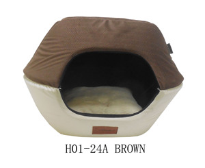 Thiết Kế Mới Phong Cách Yurt Hình Dạng Hà Lan Nhung Vật Nuôi Giường Cho Chó Mèo Nghỉ ngơi Ngủ - Product Image 2