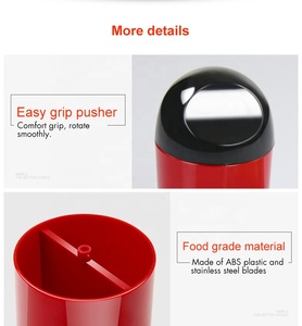 Râpe à fromage manuelle multifonctionnelle en plastique, zester, râpeuse pour <span class=keywords><strong>parmesan</strong></span> et râpage de chocolats rotatifs - Product Image 3