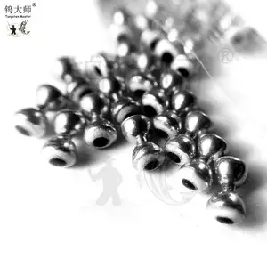 20years Experience Factory Direct Supplies Tungsten Brass Dumbbell Shaped Fly Tying Beads With Colorful Eyes Paint