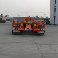 Promotion JINFENG Châssis squelette de conteneur 20ft 40ft, Semi-remorque porte-conteneurs 2/3/4 essieux, Porte-voitures en acier robuste avec train de roulement