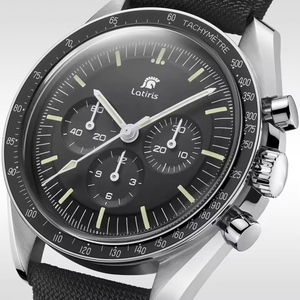 Montre pour homme de luxe de marque supérieure, série Speed Master, chronographe automatique multifonctionnel, diamètre du cadran 41 mm, montre en acier inoxydable - Product Image 3