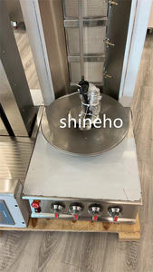 Shineho Bonne Vente Gaz Doner <span class=keywords><strong>Robot</strong></span> Coupe <span class=keywords><strong>Automatique</strong></span> Shawarma <span class=keywords><strong>Kebab</strong></span> Coupe Viande Coupe <span class=keywords><strong>Automatique</strong></span> Rotatif 4 Brûleurs Shawarma - Product Image 3