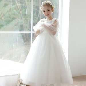 Ropa para niños Niñas jóvenes Comunión Ropa formal Blanco Largo Niños Vestidos <span class=keywords><strong>de</strong></span> noche Primera comunión Vestidos <span class=keywords><strong>de</strong></span> niña - Product Image 5