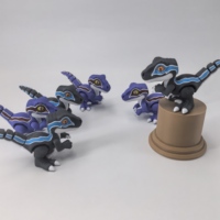 3D-Gedruckte Art Deco Geburtstags-Themen Bunte Kleine Dinosaurier Dekorative Tisch-Accessoires Kleine Spielzeuge
