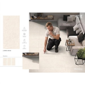 Rustic Brown Glazed Porcelain Floor Wall Tiles Morella Brown 600x1200mm Non Slip Interior Collection - Product Image 6