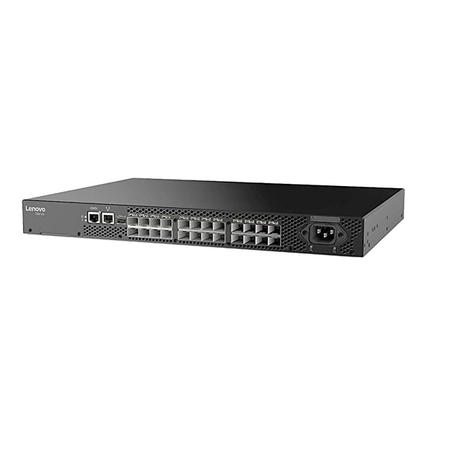 Lenovo ThinkSystem DB610S Gen 6 SAN Fibre Channel Switch - 16 Gbit/s - 24 Fiber Channel Ports - 24 X Tot