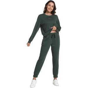 Ensemble de survêtement 2 pièces pour femme, col rond, avec poches, tailles S-XXL - Product Image 4